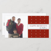 Weihnachtsfotokarten Feiertagskarte (Vorne/Hinten)