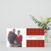 Weihnachtsfotokarten Feiertagskarte (Stehend Vorderseite)