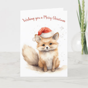 Weihnachtsfox Feiertagskarte