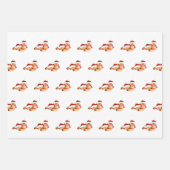 Weihnachtsfox fröhlicher Weihnachtsfoxy Geschenkpapier Set (Vorderseite)