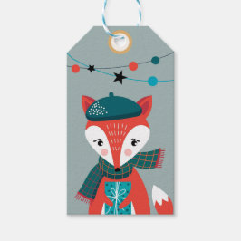 Weihnachtsfox Geschenkanhänger