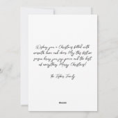 Weihnachtsfox-Grußkarte Feiertagskarte (Rückseite)