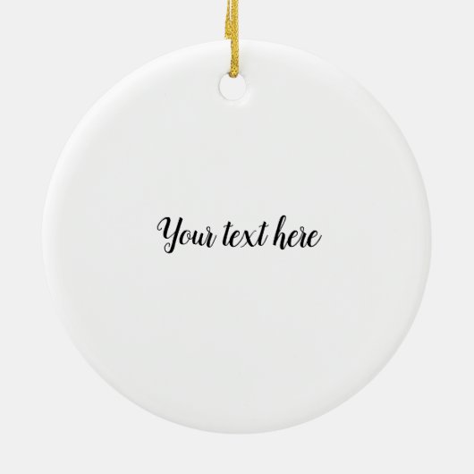 Weihnachtsfox Keramik Ornament (Hinten)