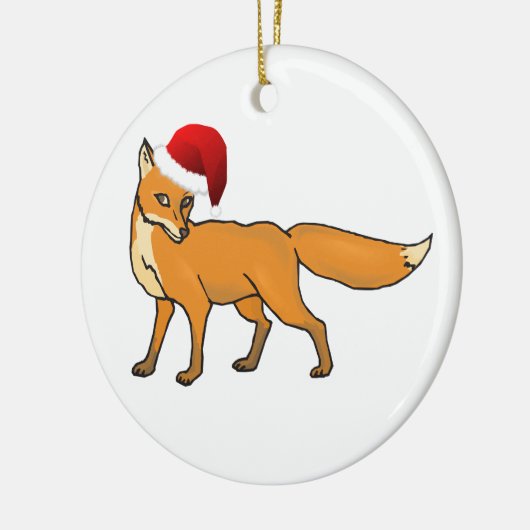 WeihnachtsFox Keramikornament (Links)