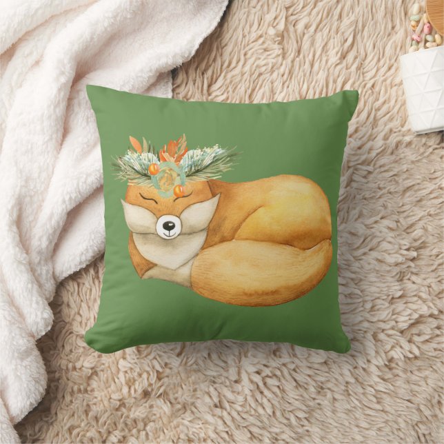 Weihnachtsfox Kissen (Decke)