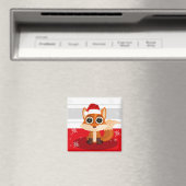 Weihnachtsfox Magnet (In Situ (Geschirrspüler))