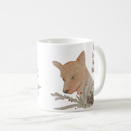 Weihnachtsfox Oma von Kindern Kaffeetasse (VorderseiteRechts)
