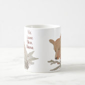 Weihnachtsfox Oma von Kindern Kaffeetasse (Mittel)