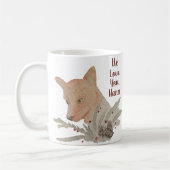 Weihnachtsfox Oma von Kindern Kaffeetasse (Links)