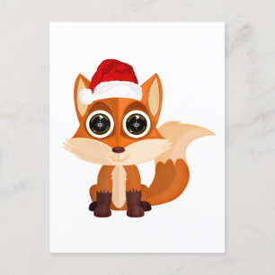 Weihnachtsfox Postkarte