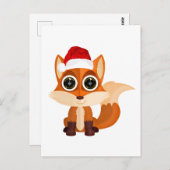 Weihnachtsfox Postkarte (Vorne/Hinten)