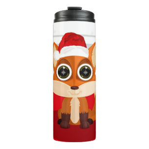 Weihnachtsfox Thermosbecher