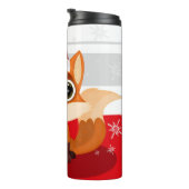 Weihnachtsfox Thermosbecher (Nach rechts gedreht)