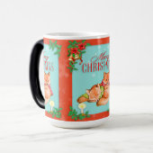 Weihnachtsfox Verwandlungstasse (Vorderseite Links)