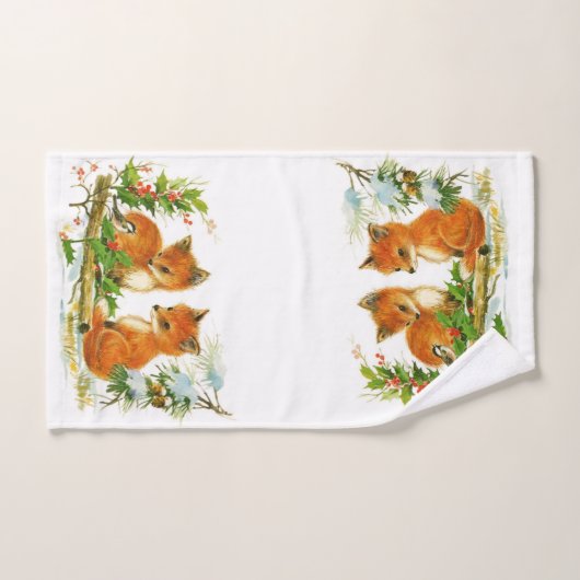 Weihnachtsfoxen Handtuchhandtuch Holiday Bad Handtuch (Handtuch)