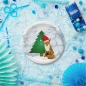 Weihnachtsfoxpapier-Platte Pappteller (Party)