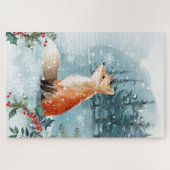 Weihnachtsfoxschneewald Puzzle (Horizontal)