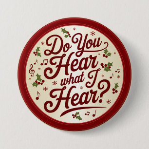 Weihnachtsfrage-Button Button