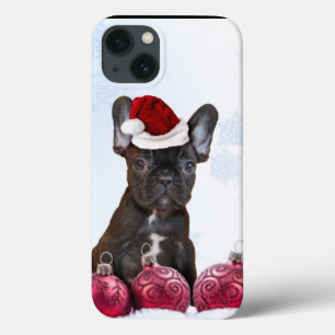 Weihnachtsfranzösische Bulldogge Case-Mate iPhone Hülle