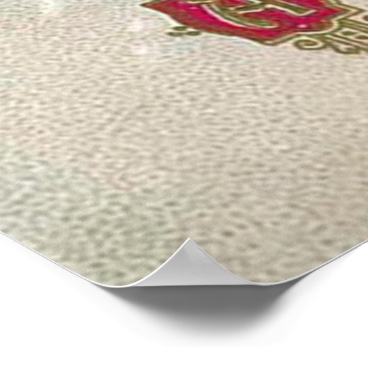 Weihnachtsfrau Holiday Poster (Ecke)