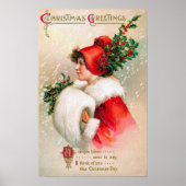 Weihnachtsfrau Holiday Poster (Vorne)