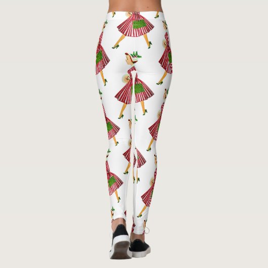 Weihnachtsfrau Leggings (Rückseite)