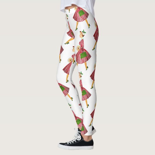 Weihnachtsfrau Leggings (Links)
