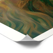 Weihnachtsfrau mit Blond Hair Art Nuevo Poster (Ecke)