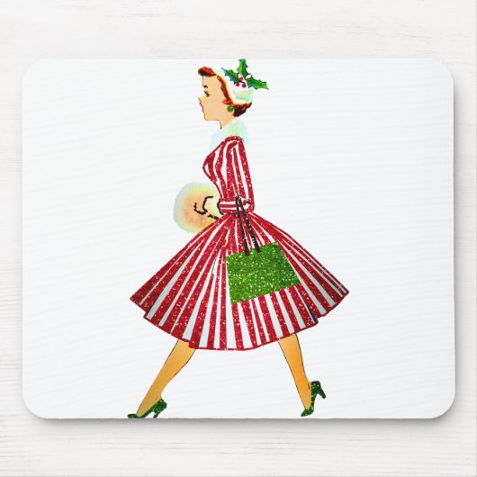 Weihnachtsfrau Mousepad (Vorne)