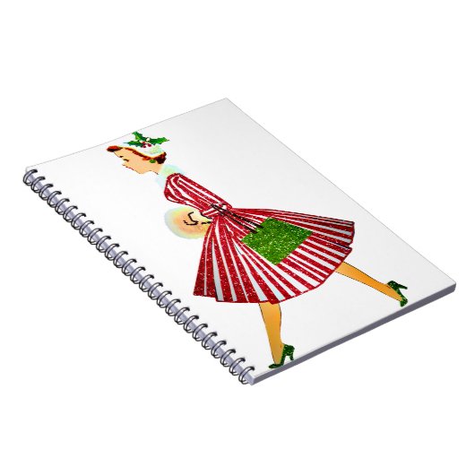 Weihnachtsfrau Notizblock (Rechte Seite)