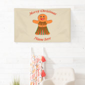 Weihnachtsfrau Party Gingerbread Banner (Insitu)
