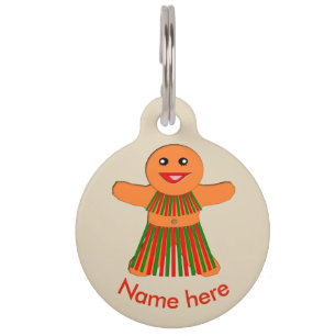 Weihnachtsfrau Party Gingerbread Haustiermarke
