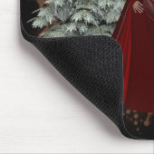 Weihnachtsfrau (roter Kleiderentwurf) Mousepad (Ecke)
