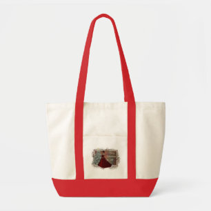 Weihnachtsfrau (Rotes Kleidungsdesign) Tote Tasche