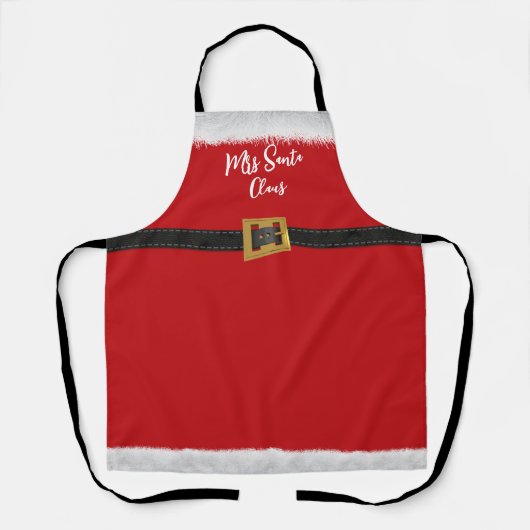 Weihnachtsfrau Schürze Claus (Vorderseite)