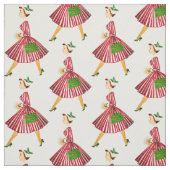 Weihnachtsfrau Stoff (Muster)