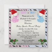 Weihnachtsfrauen-Bears in Weihnachtsmannmützen Einladung (Vorderseite)