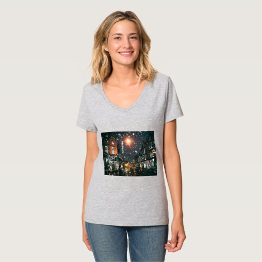 Weihnachtsfrauen - T - Shirt (Vorderseite Vollansicht)