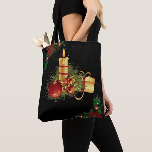 Weihnachtsfrauen Tragetaschen, Weihnachtskerze Tasche (Von Nahem)
