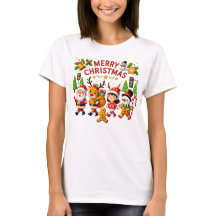 Weihnachtsfrauen und Santa-Shirts