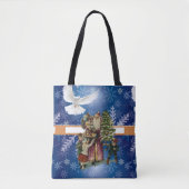 Weihnachtsfrauen, Vintag Tasche (Vorderseite)