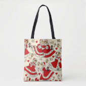 Weihnachtsfrauen, Vintag Tasche (Vorderseite)