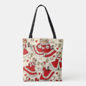 Weihnachtsfrauen, Vintag Tasche (Rückseite)