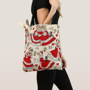 Weihnachtsfrauen, Vintag Tasche