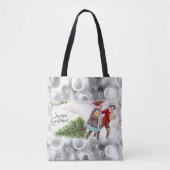 Weihnachtsfrauen, Vintag Tasche (Vorderseite)
