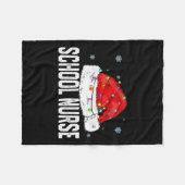 Weihnachtsfrauenfamilie - Schulkrankenhaus Fleecedecke (Vorderseite (Horizontal))