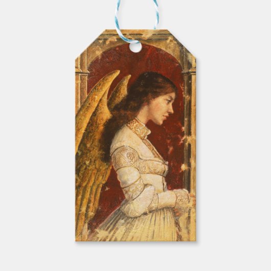 Weihnachtsfresko-Engel Geschenkanhänger (Vorderseite)