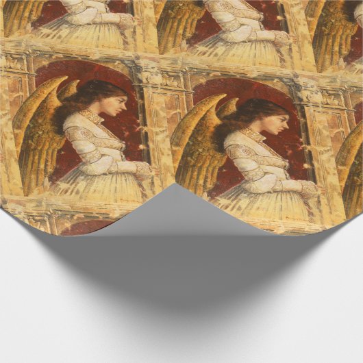 Weihnachtsfresko-Engel Geschenkpapier (Ecke)