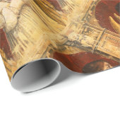 Weihnachtsfresko-Engel Geschenkpapier (Rolleneckpunkt)