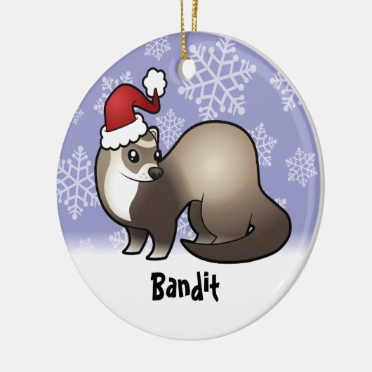 Weihnachtsfrettchen (addieren Sie Ihren Keramikornament (Links)